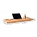 Shelf Bamboo Bathtub Stand Multifunctional Storage Rack Mobile Phone Holder Toilet Retractable Bathroom