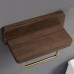 Solid wood brass paper towel holder toilet punch-free bathroom toilet creative kitchen roll paper holder toilet paper holder wooden Beech paper towel holder single roll