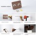 Solid wood brass paper towel holder toilet punch-free bathroom toilet creative kitchen roll paper holder toilet paper holder wooden Beech paper towel holder single roll