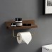 Solid wood brass paper towel holder toilet punch-free bathroom toilet creative kitchen roll paper holder toilet paper holder wooden Beech paper towel holder single roll