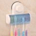 Toothbrush Rack Wall Mounted Toothbrush Holder Container with Cover Waterproof Dust-proof Suction Cup Electric Toothbrush Case Bathroom 5 Toothbrush Storage Organizer