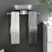 Clothes Bar Pipe Wall Mounted Clothing Rack Wardrobe Clothes Display Organizer Clothes Hanger Rack Stainless Steel Hanger Storage Holder