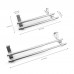 Expandable Double Towel Hanger Over Cabinet Cupboard Doors Stainless Steel Bath Towel Bar Towel Clothes Hanger Towel Rack Holder for Bathroom Kitchen Towel Storage Shelf