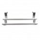 Expandable Double Towel Hanger Over Cabinet Cupboard Doors Stainless Steel Bath Towel Bar Towel Clothes Hanger Towel Rack Holder for Bathroom Kitchen Towel Storage Shelf