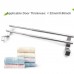 Expandable Double Towel Hanger Over Cabinet Cupboard Doors Stainless Steel Bath Towel Bar Towel Clothes Hanger Towel Rack Holder for Bathroom Kitchen Towel Storage Shelf