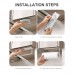 Paper Towel Holder Under The Cabinet Self Adhesive Paper Towel Rack Toilet Paper Roll Without Drilling Fits All Roll Sizes for Kitchen Bathroom