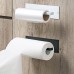 Paper Towel Holder Under The Cabinet Self Adhesive Paper Towel Rack Toilet Paper Roll Without Drilling Fits All Roll Sizes for Kitchen Bathroom