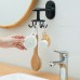 Kitchen Rotating Hook Wall Mounted Rotating Hooks Self-Adhesive Utility Hook Rotate Hanger Cabinet Storage Rack Organizer for Home Bathroom Kitchen Office