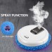 3-in-1 Robot Cleaner Wet & Dry Scrubbing Humidifying Automatic Cleaning USB Charge (Black)