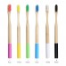 Bamboo Toothbrush Eco-Friendly Bamboo Handles Biodegradable Nylon Bristles For Natural Dental Care