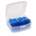 80pcs Double-ended Toothpick Plastic Tooth Picks Dental Floss Interdental Brush Teeth Stick Dental Hygiene Tools