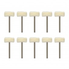 10Pcs/lot Dental Polishing Wheel Wool Polishing Polisher Brushes  for Rotary Tools Jewelry Buffing 2.35mm