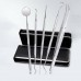 6pcs Stainless Steel Dental Tools Kit Teeth Tartar Scraper Mouth Mirror Oral Pick Tool Teeth Scaler for Individual & Professional   Use