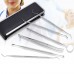 6pcs Stainless Steel Dental Tools Kit Teeth Tartar Scraper Mouth Mirror Oral Pick Tool Teeth Scaler for Individual & Professional   Use