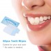 50pcs Teeth Wipes Oral Brush Ups Disposable Dental Deep Cleansing Finger Tooth Wipes Fresh Breath Mint Flavor Teeth Whitening Strips Oral Care