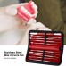 Stainless Steel Wax Carvers Set Double Ended Wax Carver with Storage Case 10pcs Dental Waxing Tool Kit