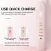 SA-86 Electric Toothbrush USB Rechargeable Toothbrush High Frequency Little Noise Timing Toothbrush 5 modes Adjustable Waterproof 4 Brush Heads