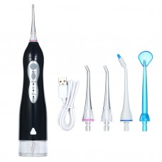 Oral Irrigator USB Rechargeable Water Flosser Portable Dental 220ML Water Tank Waterproof Teeth Cleaner