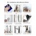 CHUANGDIAN Manual Soap Dispensers with Double Sided Foam Tape Wall-mounted Three Chamber Shampoo Box Shampoo Shower Gel Liquid Soap Dispensers Rest Room Washroom Toilet Soap Dispenser & Holder 200ml*3