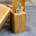 500mL Bathroom Soap Dispenser Lotion Shampoo Dispenser Bottle Holder Kitchen Bamboo Liquid Hand Soap Dispenser Pump