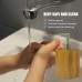 500mL Bathroom Soap Dispenser Lotion Shampoo Dispenser Bottle Holder Kitchen Bamboo Liquid Hand Soap Dispenser Pump