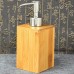 500mL Bathroom Soap Dispenser Lotion Shampoo Dispenser Bottle Holder Kitchen Bamboo Liquid Hand Soap Dispenser Pump