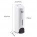 350mL Manual Soap Dispenser Wall Mounted Dish Liquid Lotion Gel Shampoo Chamber Dispenser for Bathroom Kitchen