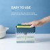 Soap Dispenser & Sponge Set Kitchen Dish Soap Dispenser Counter Top Sink Dispenser Soap Pump Dispenser and Sponge Holder for Kitchen Sink