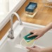 Soap Dispenser & Sponge Set Kitchen Dish Soap Dispenser Counter Top Sink Dispenser Soap Pump Dispenser and Sponge Holder for Kitchen Sink