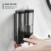 300mL Manual Soap Dispenser Wall Mounted Hand Press Soap Dispenser for Dish Liquid Lotion Shower Gel Shampoo Chamber Home Hotel Bathroom Kitchen